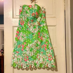 Lilly Pulitzer Fluorescent Strapless Dress